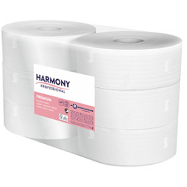 Harmony toalettpapír Jumbo 24cm-es, 2r., fehér, 195m/tek, 6tek/# - 7362