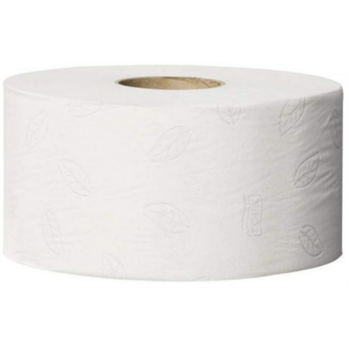Tork toalettpapír T2 mini Jumbo Advanced szürke levélmintával  - 2r., fehér, 170m/tek, 12tek/#