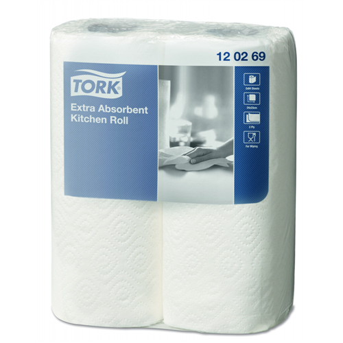 Tork konyhai törlőpapír Premium fehér, 15,4m/tek, 2tek/csg, 12csg/# - 120269