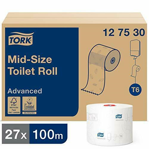 Tork toalettpapír T6 kompakt Advanced T6, 2r., extra fehér, 100m/tek, 27tek/#