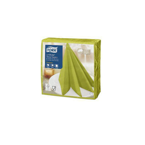Tork szalvéta Linstyle, premium textilhatású, PISZTÁCIA, 39/1, 50db/csg, 12csg/# - 478876
