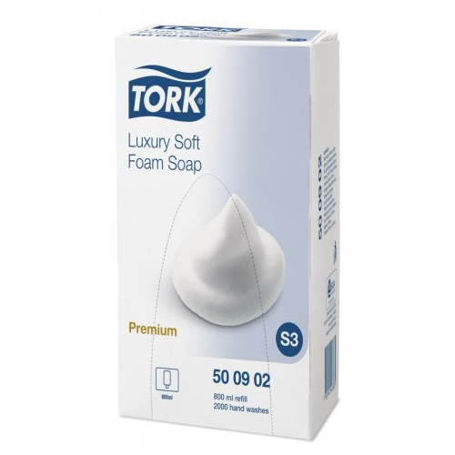 Tork habszappan S3 Premium, 800ml/db, 4db/# - 500902