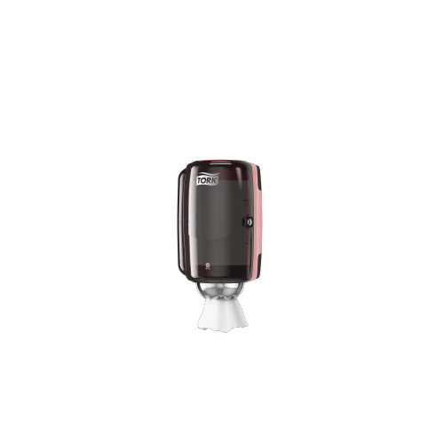 Tork adagoló M1 belsőmag adagolású tekercsekhez, mini - ütésálló műanyag, piros, fekete