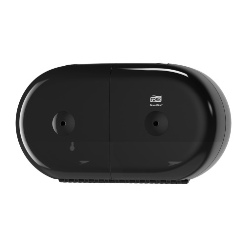 Tork adagoló toalettpapír T9 SmartOne mini duplatekercses - ütésálló műanyag, fekete