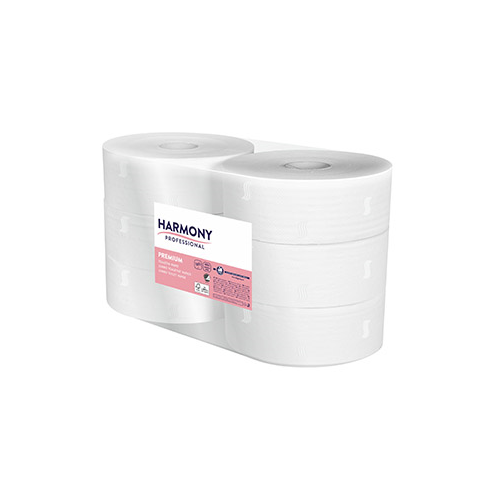 Harmony toalettpapír Jumbo 24cm-es, 2r., fehér, 195m/tek, 6tek/#
