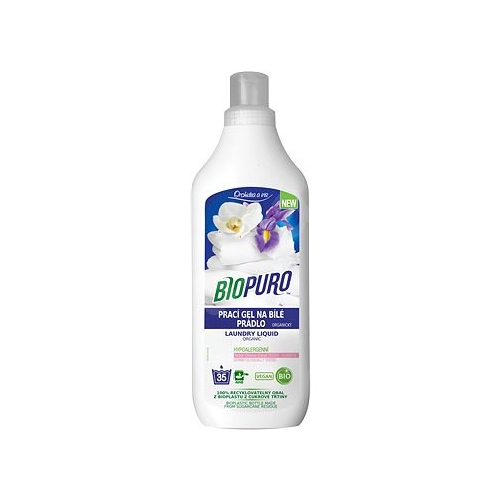 Biopuro folyékony mosószer white 1L (6db/#) - 8057432977013
