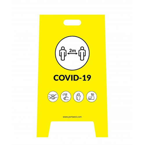 Covid biztonsági előírásokra figyelmeztető tábla - 92